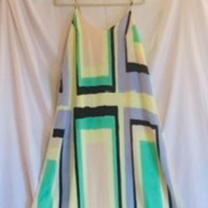 Charlie Jade maxi geometric trapeze dress New (M)
